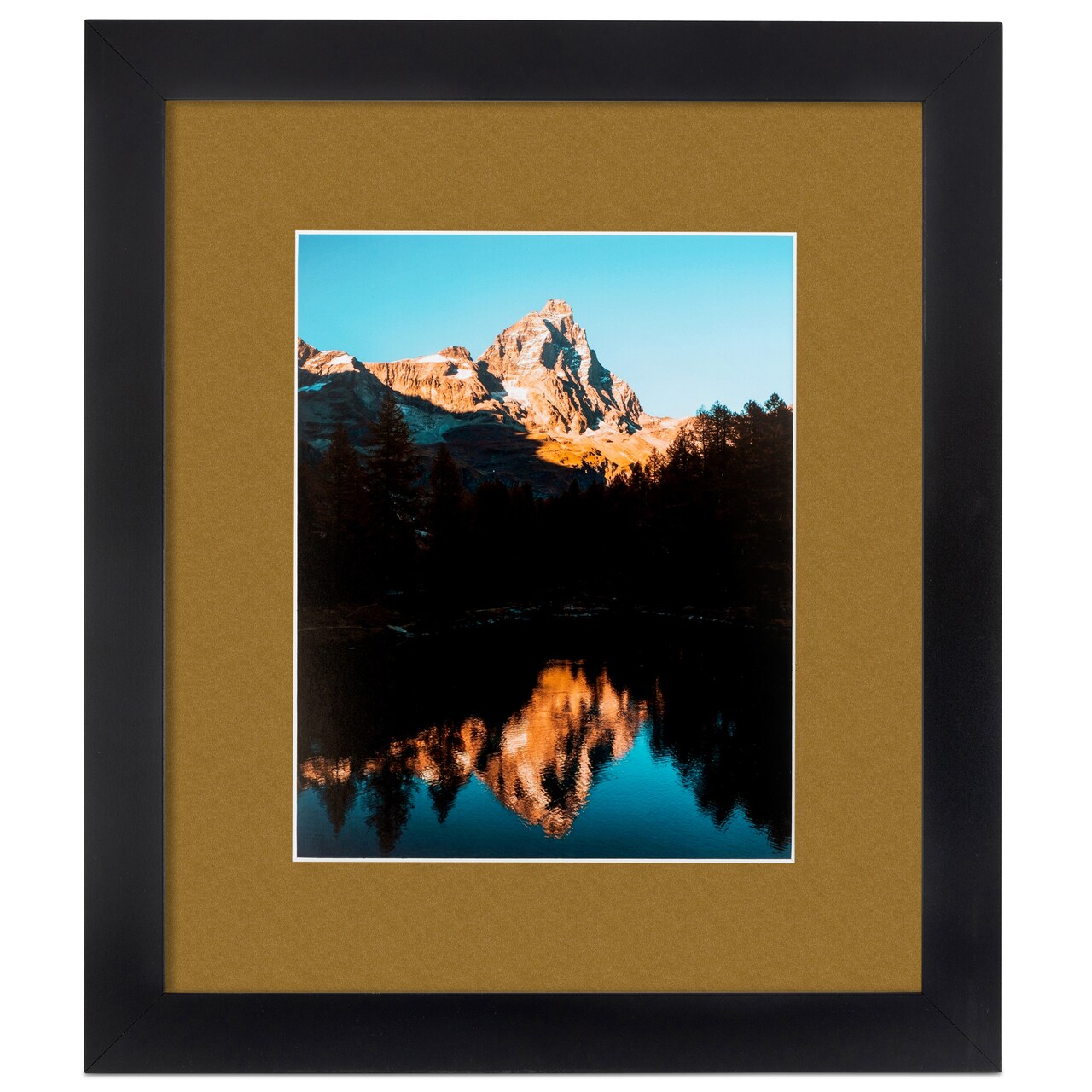ArtToFrames 22x28" Matted Picture Frame with 18x24" Single Mat Photo Opening Framed in 1.25" Black and 2" Mat (FWM-3926-22x28)
